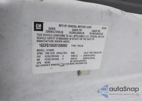 2006 Chevrolet Express Work Van из США, поврежденный, VIN 1GCFG15X261206862